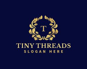 Luxury Wreath Hotel logo design