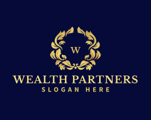 Luxury Wreath Hotel logo design