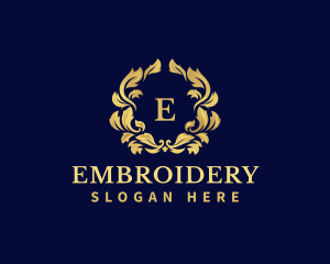 Luxury Wreath Hotel logo design