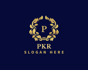 Luxury Wreath Hotel logo design