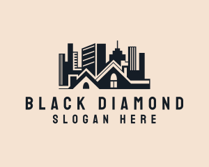 Apartment House Cityscape logo design