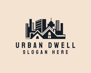 Apartment House Cityscape logo design