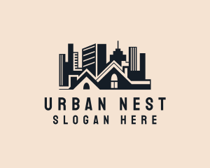 Apartment - Apartment House Cityscape logo design