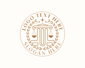 Scales Of Justice - Judicial Court Paralegal logo design