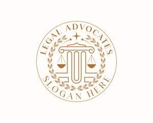 Judicial Court Paralegal logo design