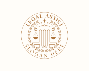 Paralegal - Judicial Court Paralegal logo design