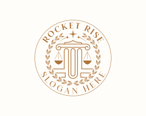 Scales Of Justice - Judicial Court Paralegal logo design