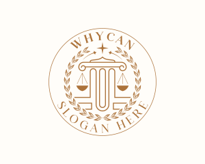 Pillar - Judicial Court Paralegal logo design