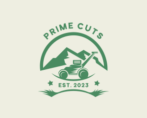 Lawn Mower Mountain logo design