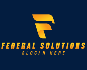 Generic Business Letter F logo design