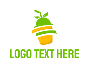 Reusable Cup - Lemon Lime Drink logo design