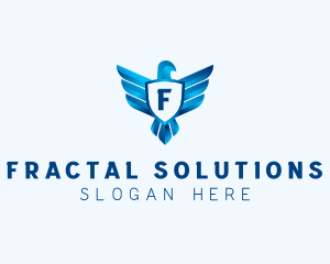 Falcon Wings Shield Aviation  logo design