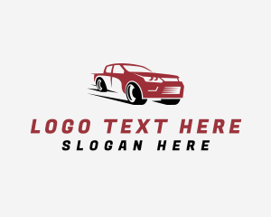 Transport - Pick Up Truck Auto Detailing logo design
