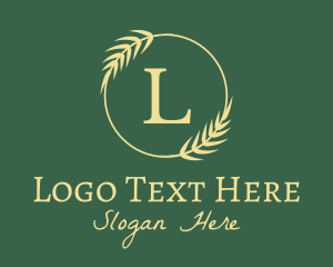 Vegan - Elegant Natural Lettermark logo design