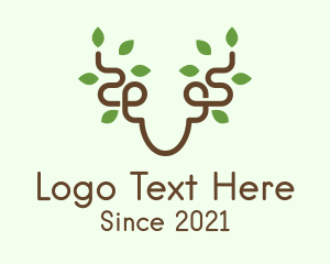 Nature - Minimalist Natural Deer logo design