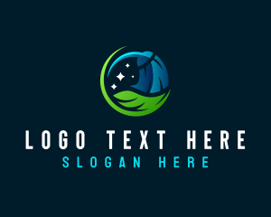 Cleaning - Natural Cleaning Tool logo design