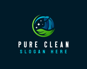 Natural Cleaning Tool logo design