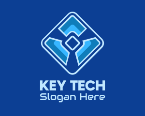 Blue Cyber Tech Software logo design