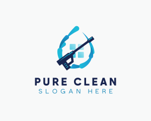 Pressure Washing Cleaning logo design