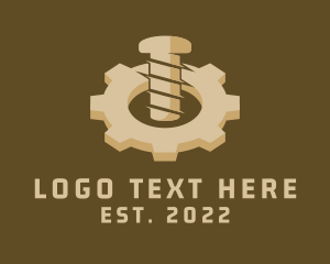 Factory - Industrial Bolt Gear logo design