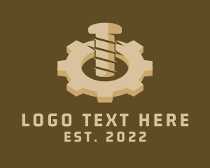 Cog - Industrial Bolt Gear logo design