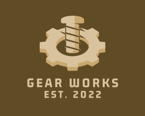 Industrial Bolt Gear logo design