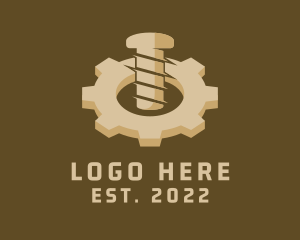 Repair - Industrial Bolt Gear logo design