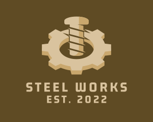 Industrial Bolt Gear logo design