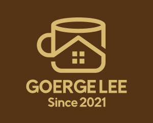 Caffeine - Yellow Home Mug logo design