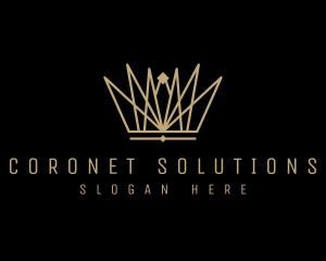 Luxury Pageant Crown logo design