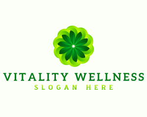 Leaf  Wellness Spa logo design