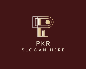 Expensive Geometric Letter P logo design