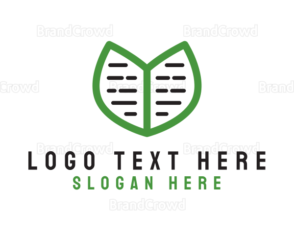 Nature Leaf Notebook Logo