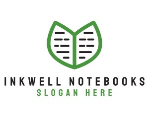 Notebook - Nature Leaf Notebook logo design