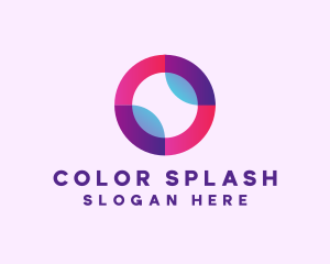 Colored Digital Circle logo design