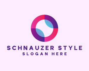 Colored Digital Circle logo design