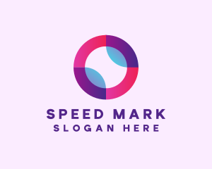 Colored Digital Circle logo design