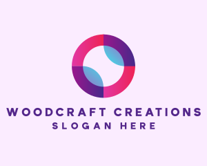 Colored Digital Circle logo design