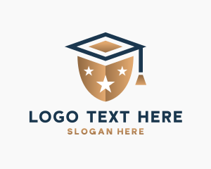 Scholarship - Shield Graduation Education logo design