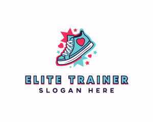 Sneakers Shoe Footwear logo design