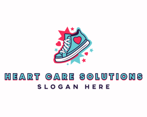 Sneakers Shoe Footwear logo design