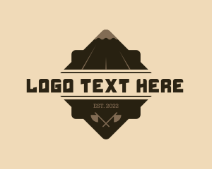 Axe - Outdoor Rough Mountain logo design