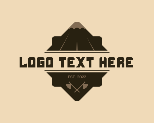 Wood Cutter - Outdoor Rough Mountain logo design