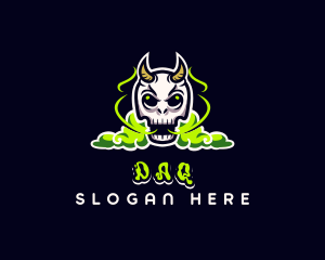 Evil Skull Smoke Logo