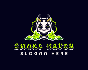 Evil Skull Smoke logo design