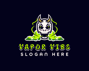 Evil Skull Smoke logo design