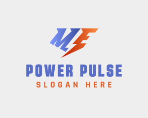 Voltage - Lightning Voltage Letter ME logo design