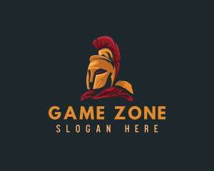 Ancient - Spartan Gladiator Gaming logo design