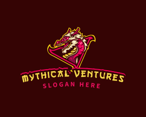 Myth - Asian Gaming Dragon logo design