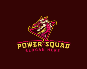 Squad - Asian Gaming Dragon logo design
